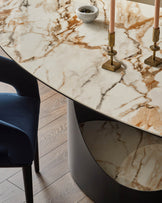 Giotto Natural Ceramic 8 Seater Dining Table