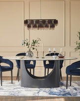 Giotto Natural Ceramic 8 Seater Dining Table