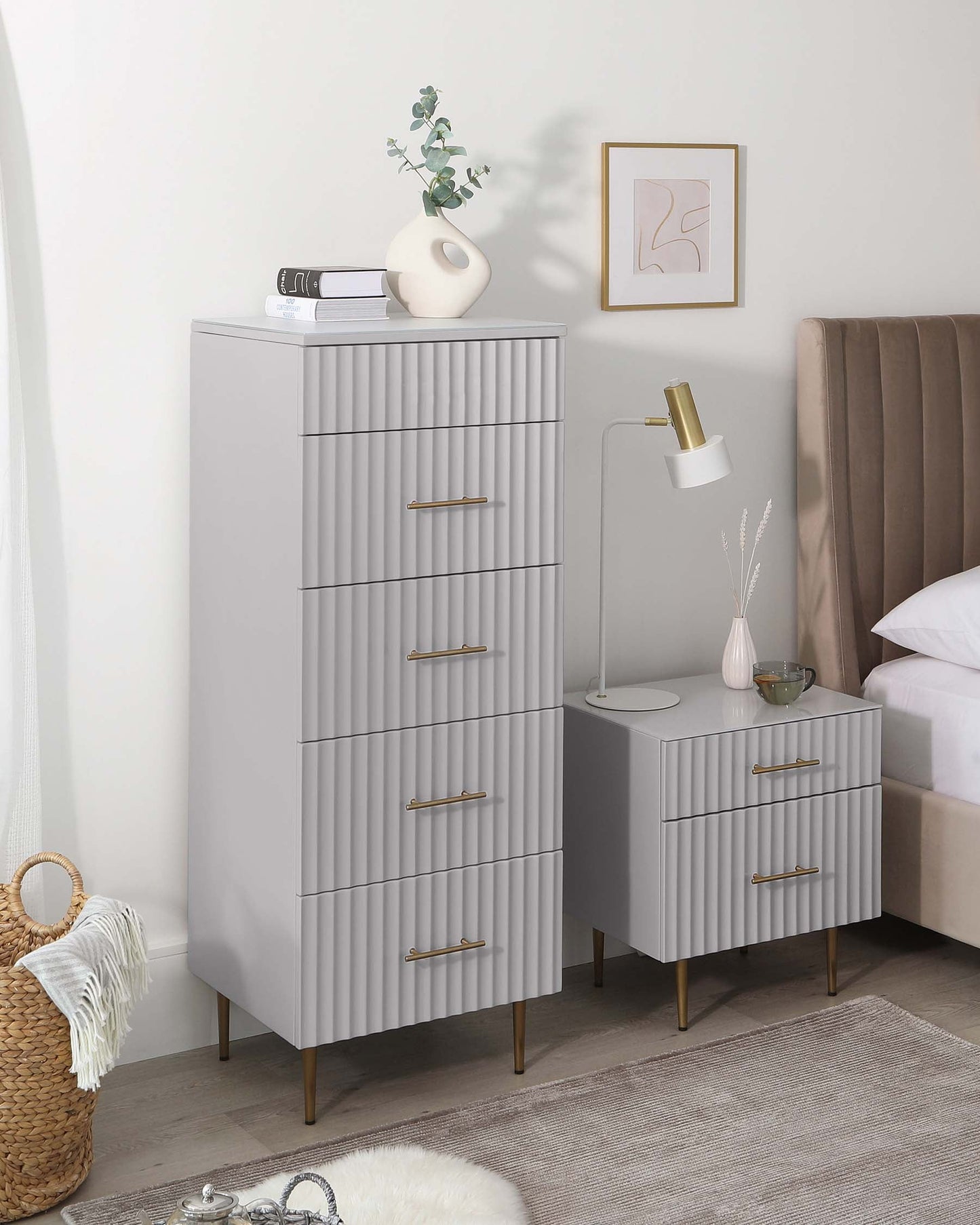 Albury Light Grey Tallboy