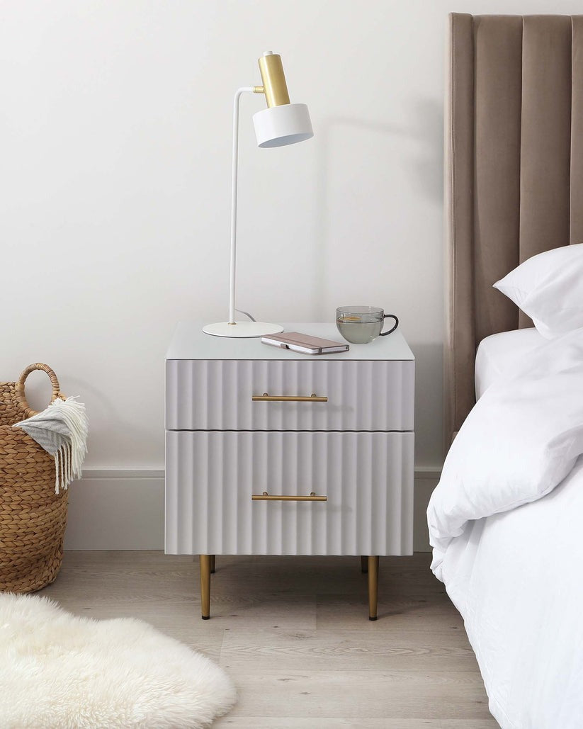 Albury 2 Drawer Bedside Table