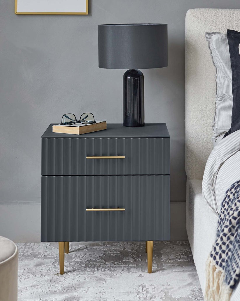 Albury 2 Drawer Bedside Table