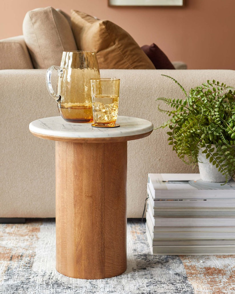 Cara Wood Side Table