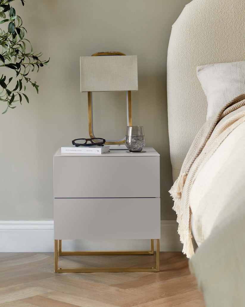 Benton 2 Drawer Bedside Table