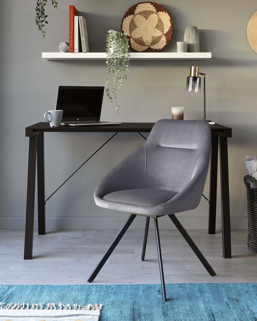 Cleo Velvet Swivel Chair