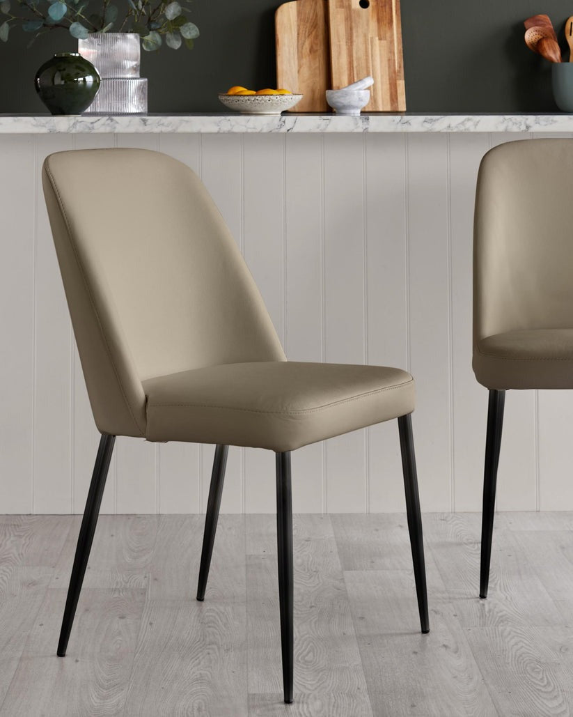 Deco Leather Dining Chair - 2 Set