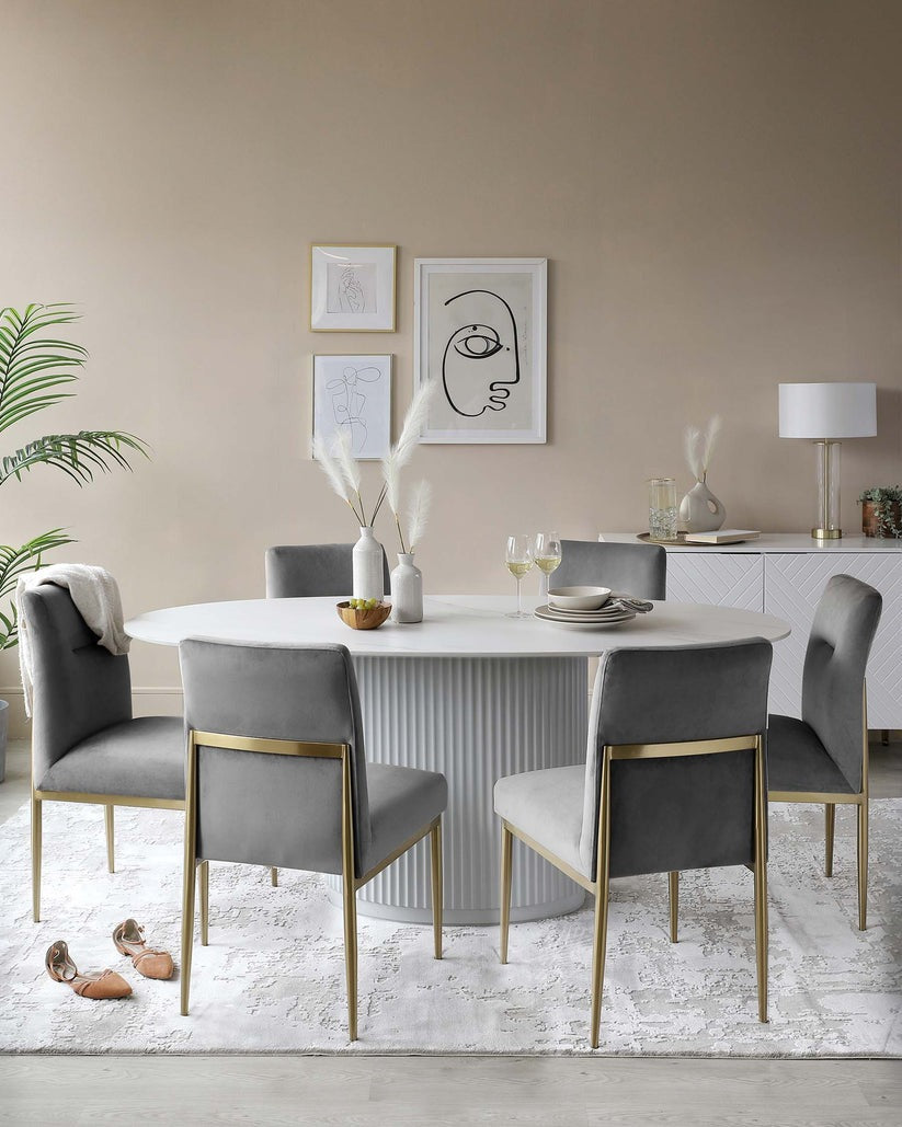 Keira Velvet Dining Chair - 2 Set