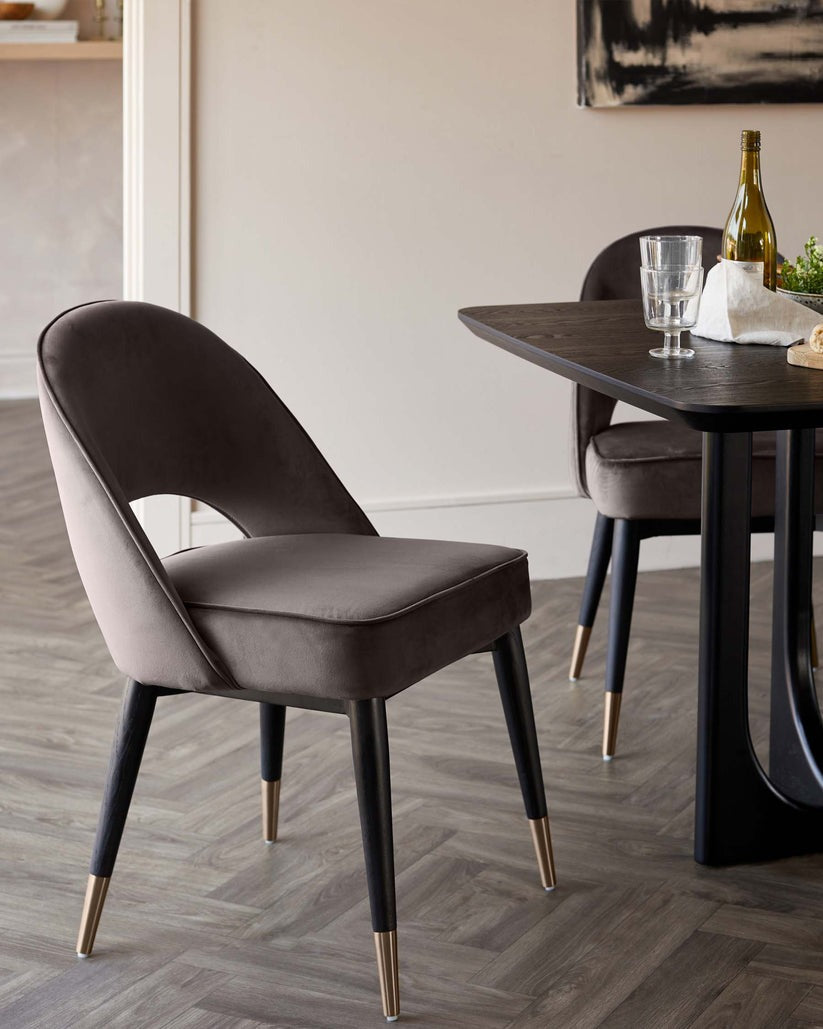Clover Velvet Dining Chair - 2 Set