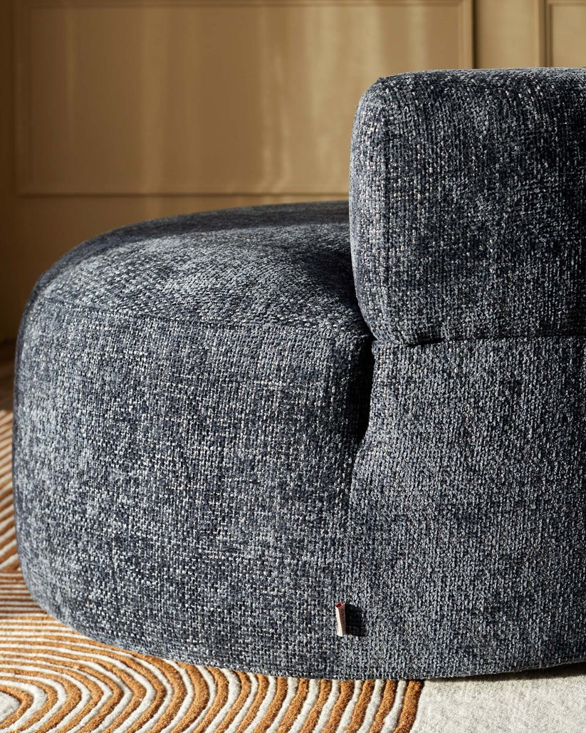 Gianna Chunky Weave Swivel Armchair