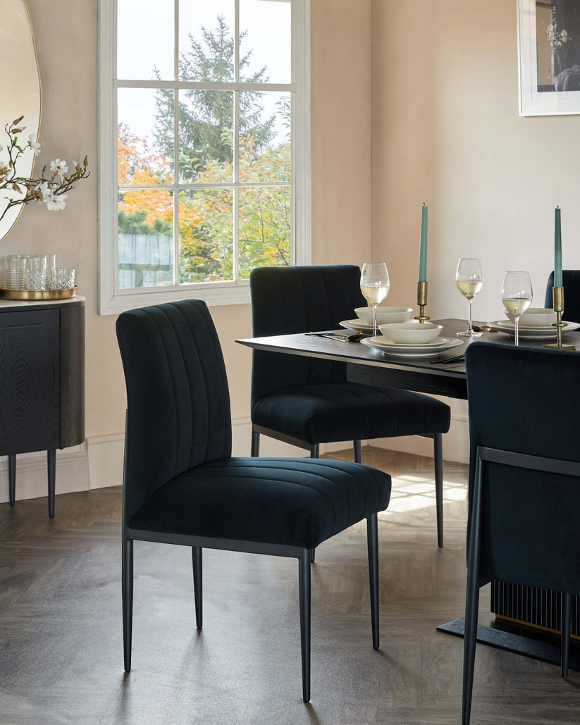 Kendra Velvet Dining Chair - 2 Set