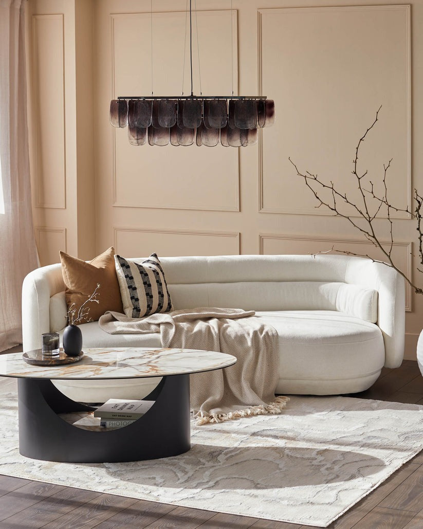 Eden Soft Silver Textured Large Rug
