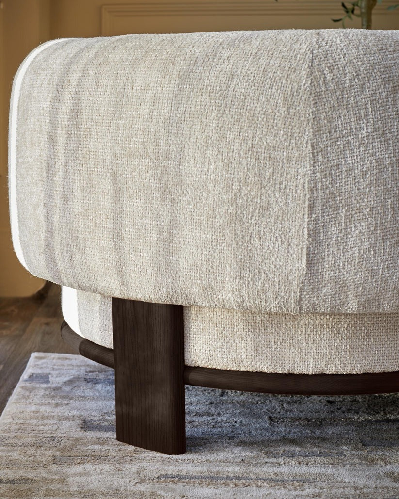 Florence Natural Fabric Armchair