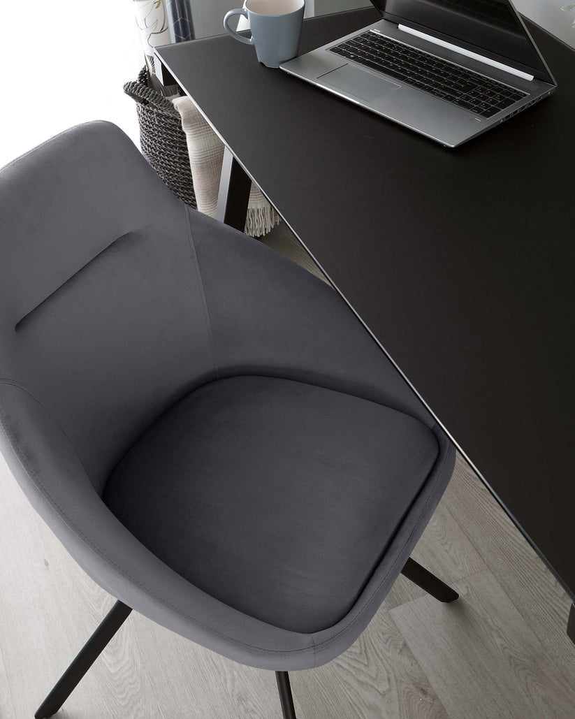Cleo Velvet Swivel Chair