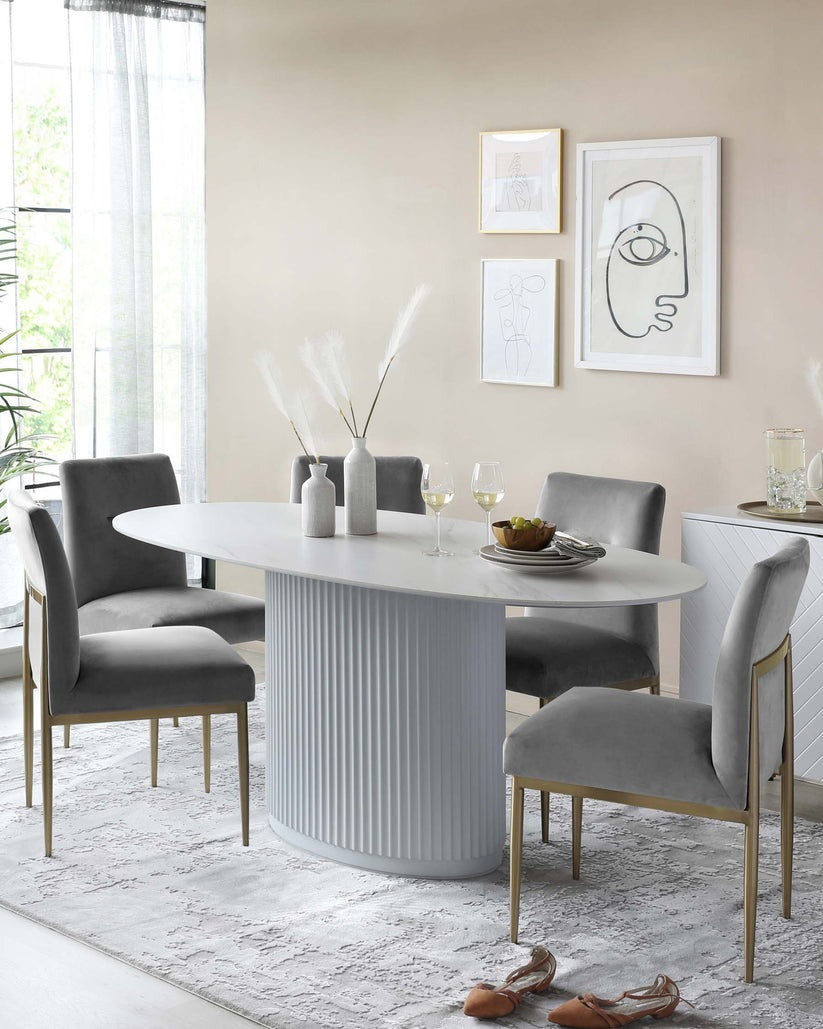 Keira Velvet Dining Chair - 2 Set