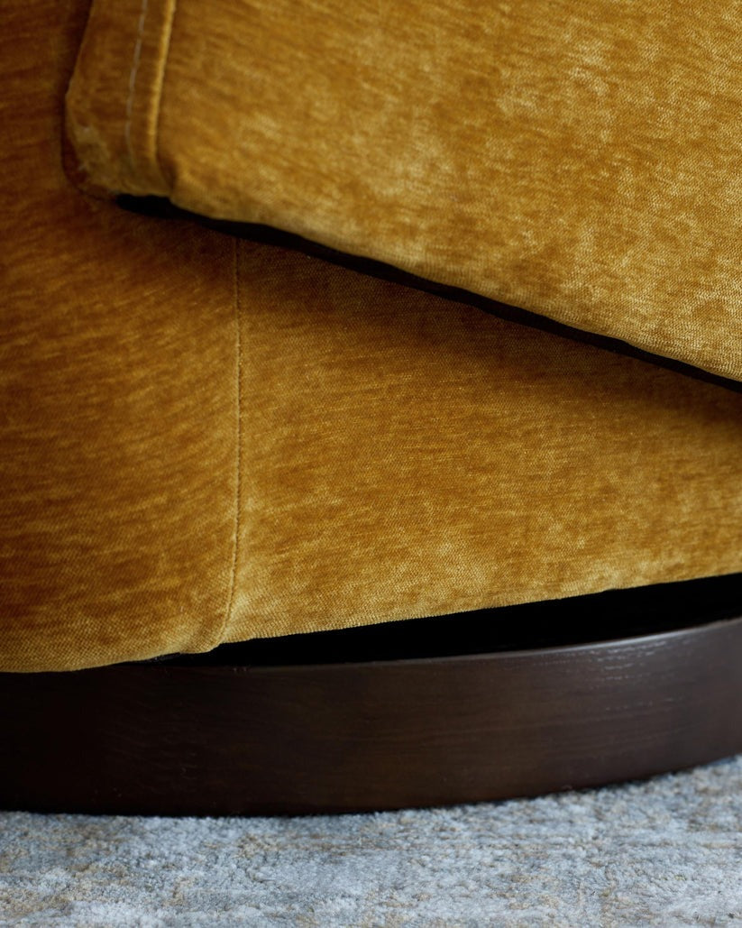 Natalia Chenille Swivel Accent Chair