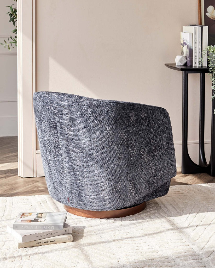 Natalia Chunky Weave Swivel Accent Chair