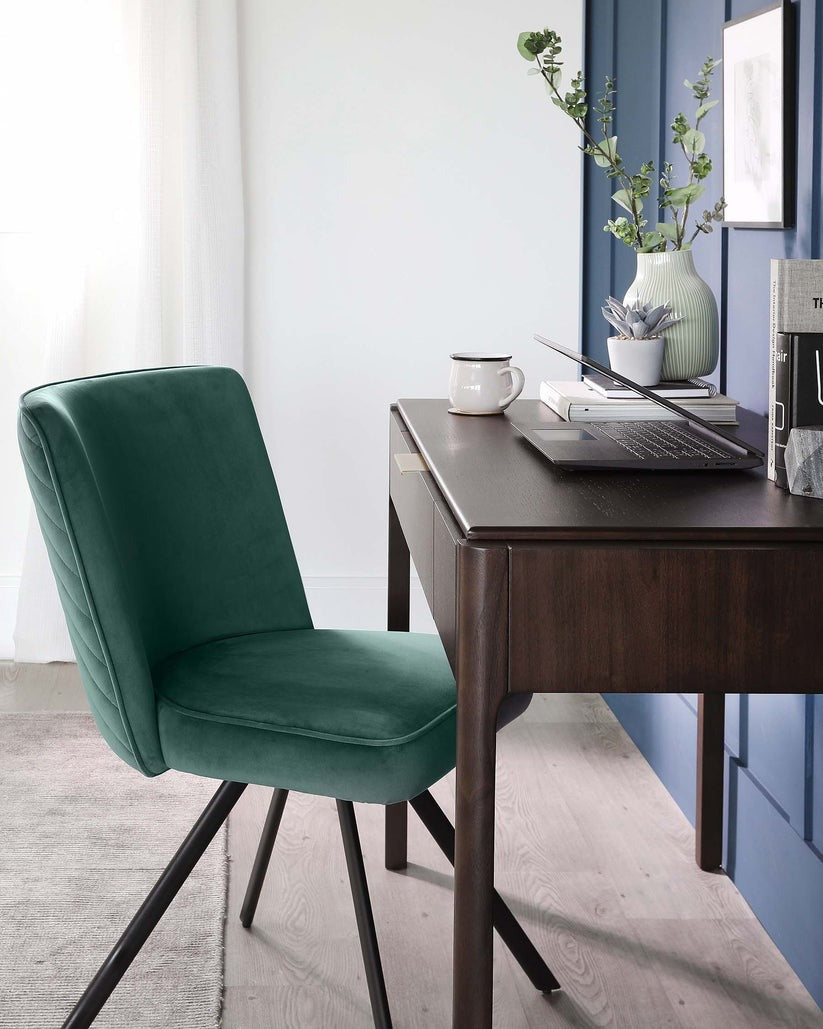 Serena Velvet Swivel Chair