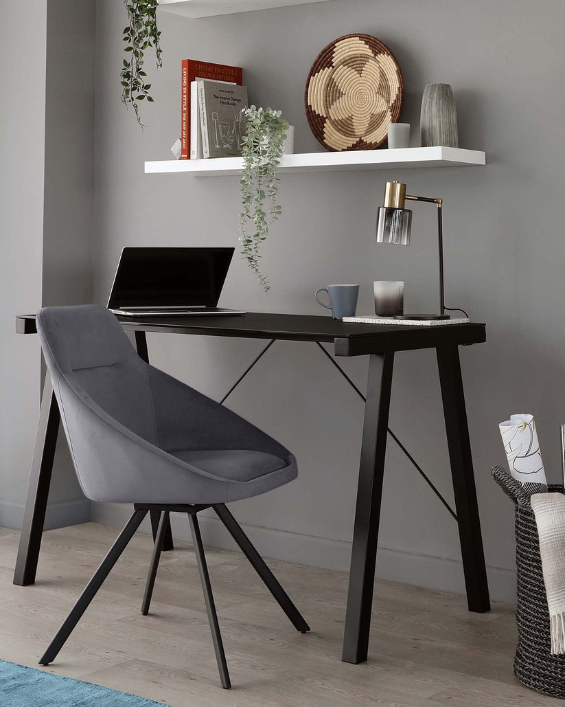 Cleo Velvet Swivel Chair