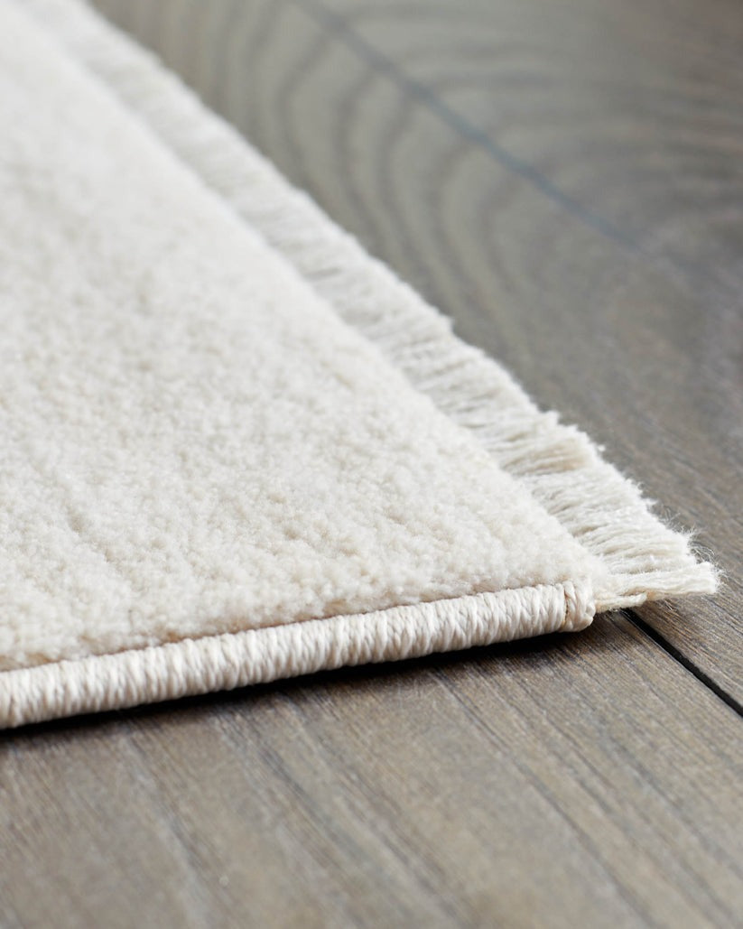 Eden Soft Silver Textured Large Rug