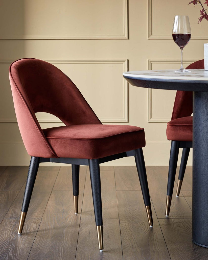 Clover Velvet Dining Chair - 2 Set