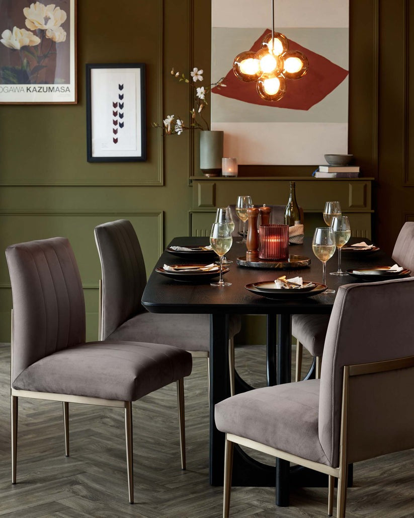Kendra Velvet Dining Chair - 2 Set