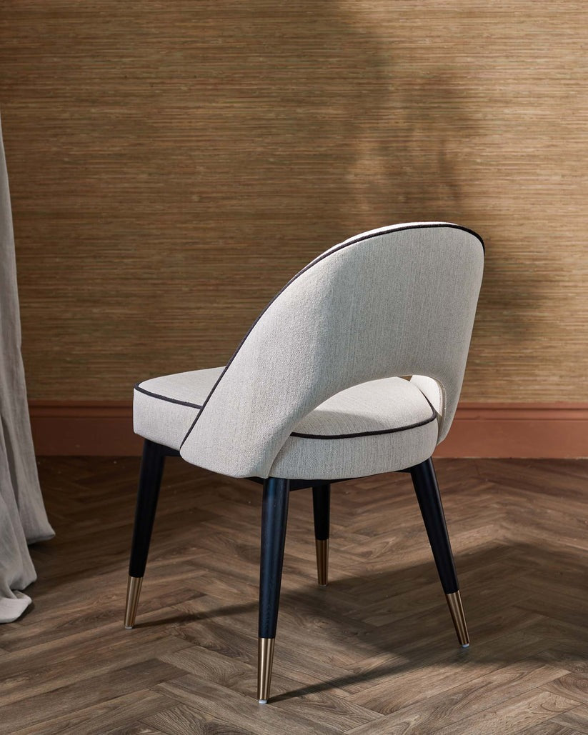 Clover Dual Tone Fabric Dining Chair - 2 Set