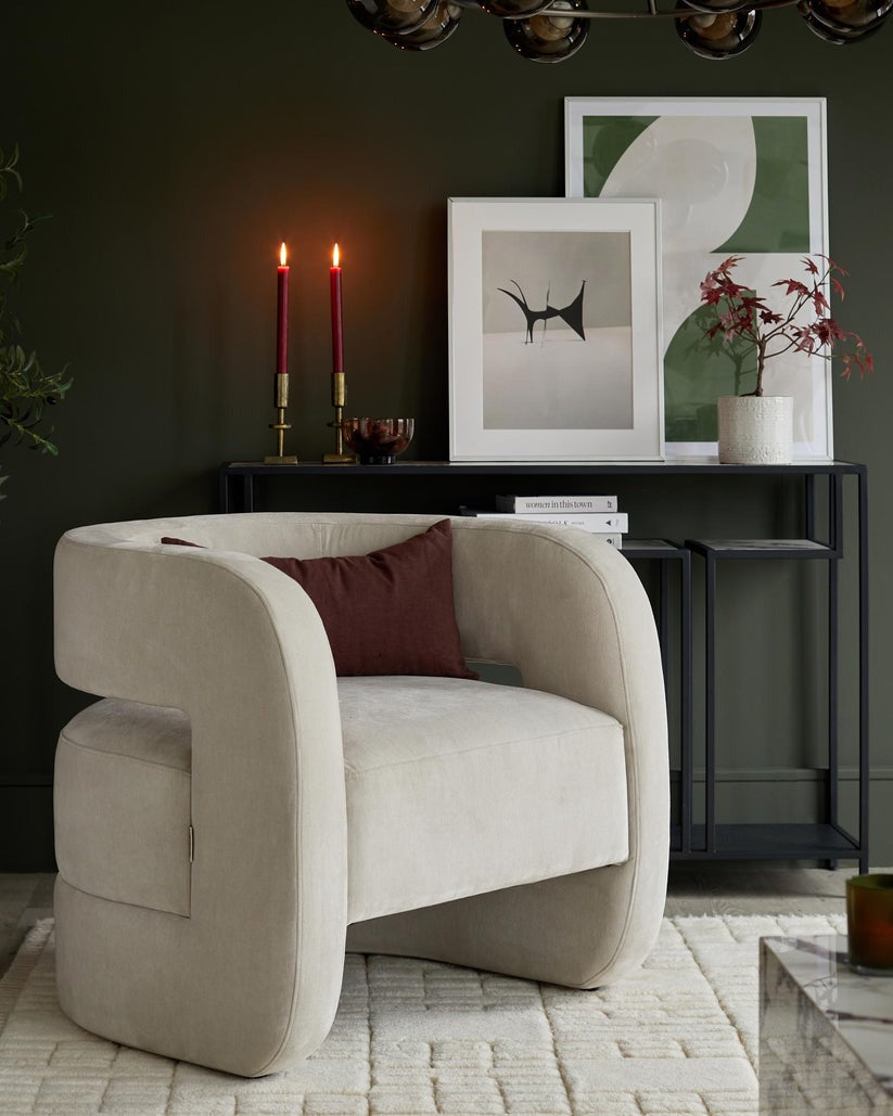 Silas Fabric Accent Chair