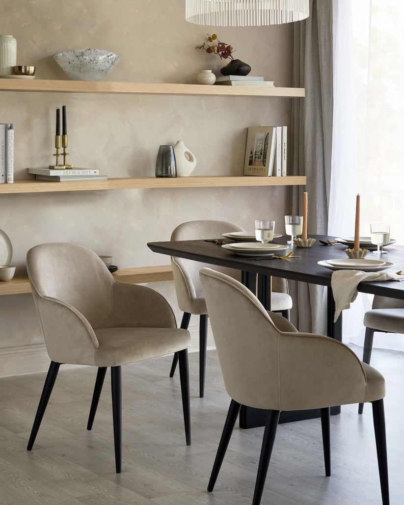 Lani Velvet Dining Chair - 2 Set