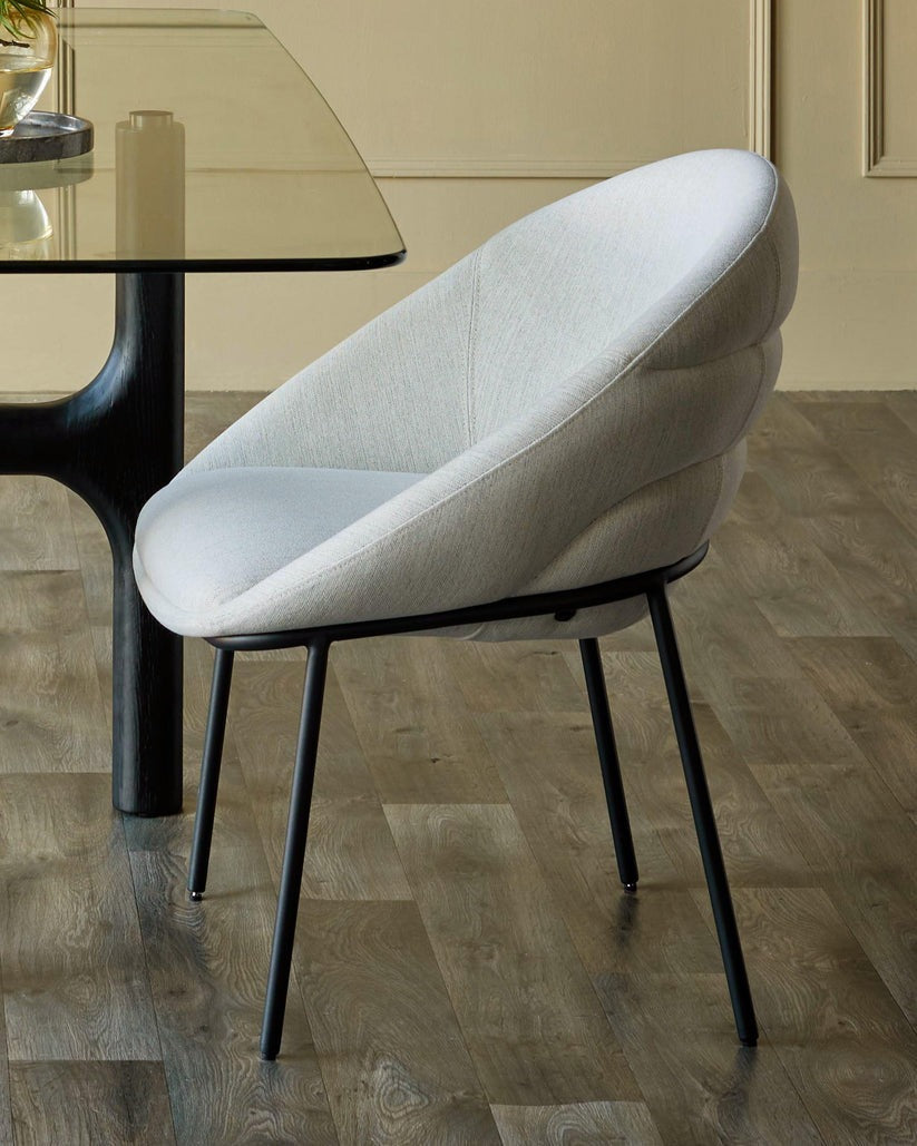 Phoebe Dual Tone Fabric Dining Chair