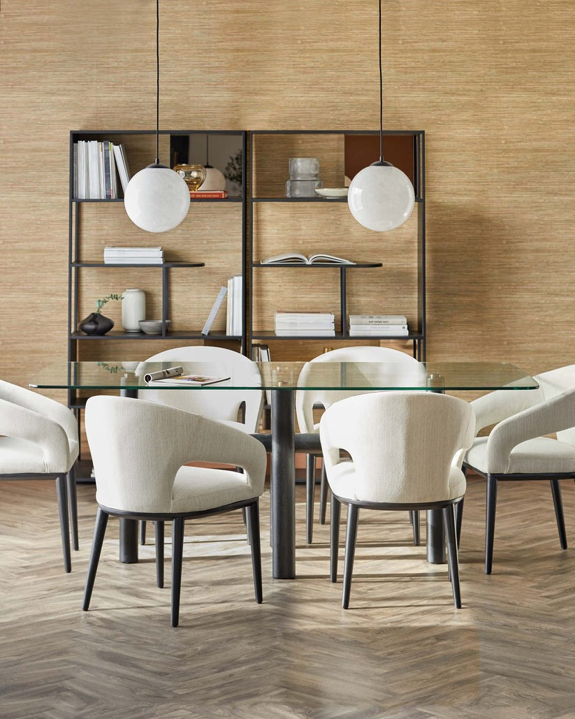 Heath Dual Tone Fabric Dining Chair - 2 Set