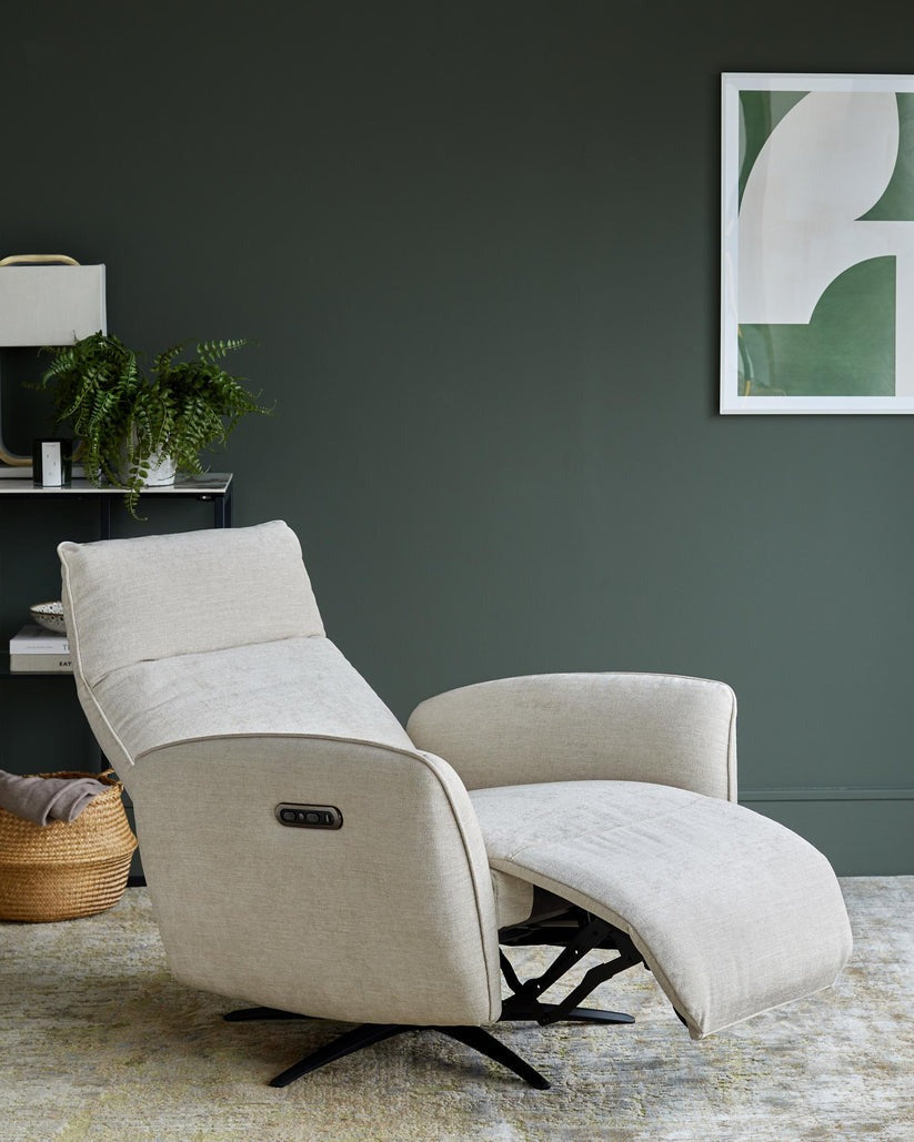 Aiden Fabric Massage Recliner Accent Chair
