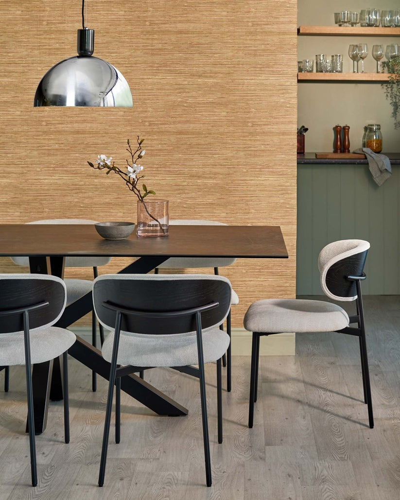 Cree Chenille Dining Chair - 2 Set