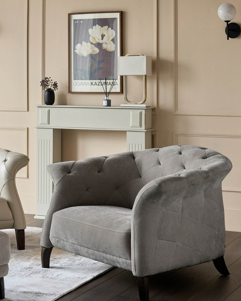 Luxe Modern Fabric Armchair