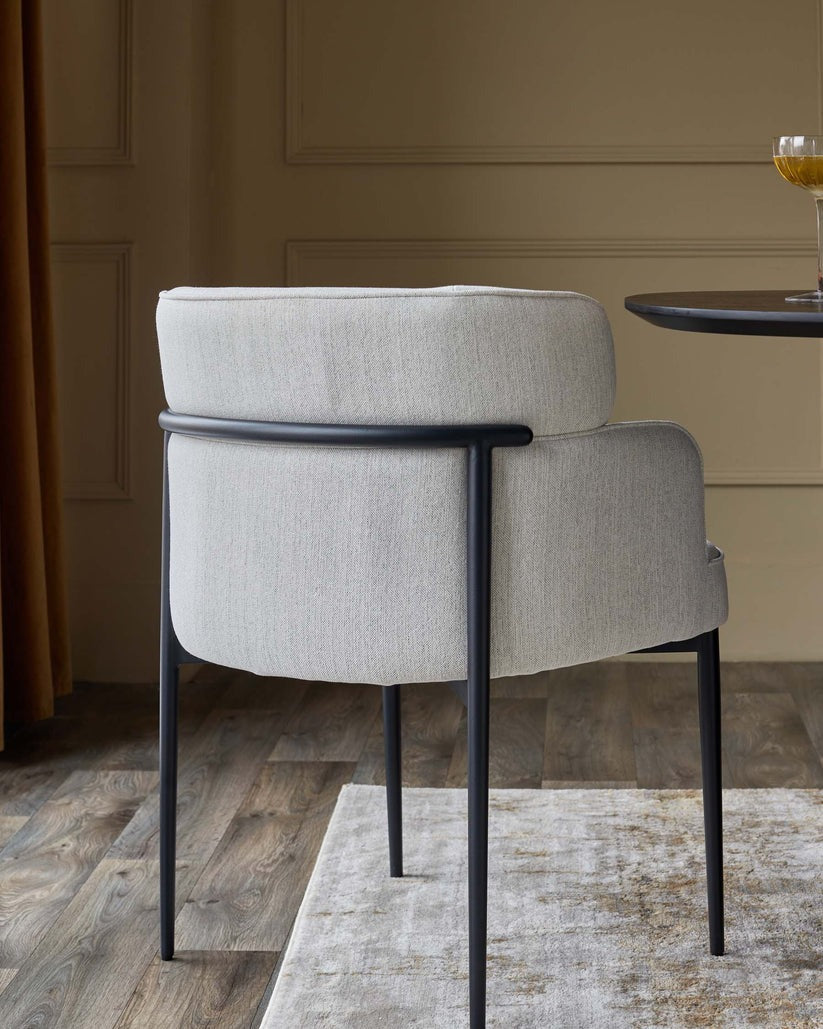 Felix Ivory Dual Tone Fabric Dining Chair - 2 Set