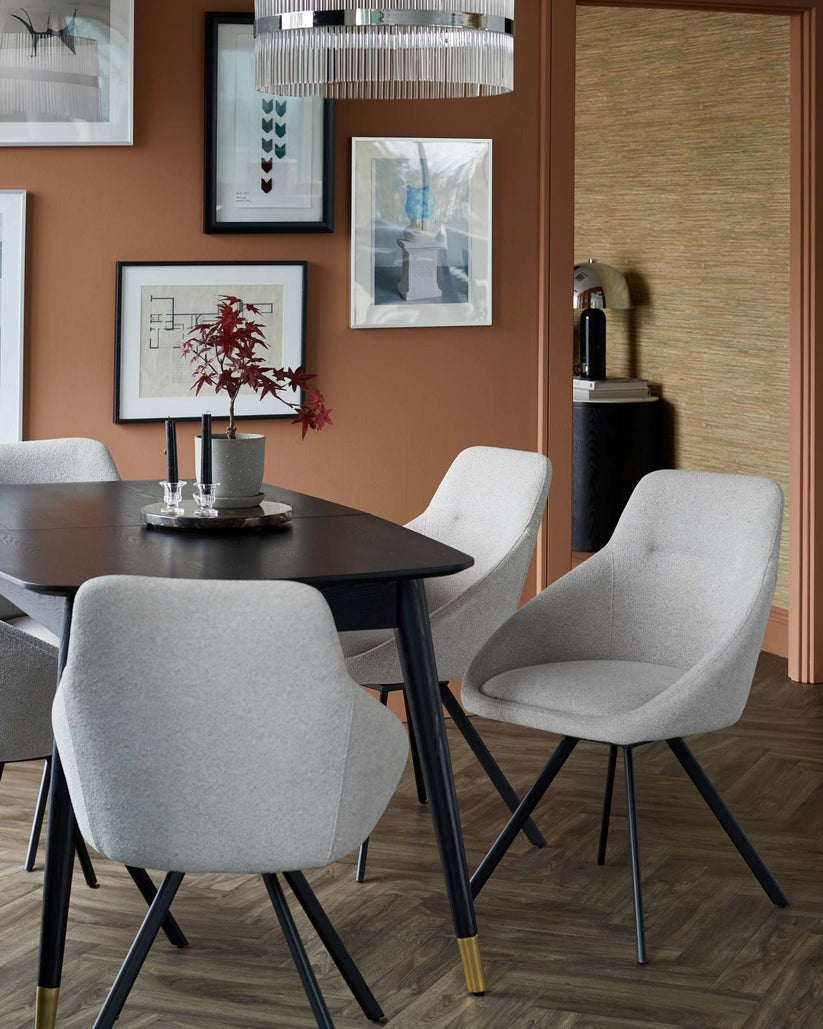 Cleo Boucle Swivel Chair
