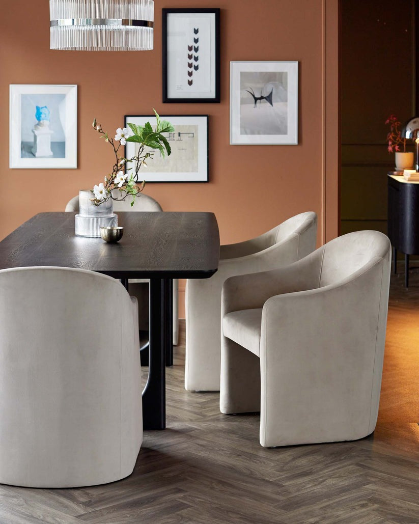 Freya Champagne Velvet Dining Chair