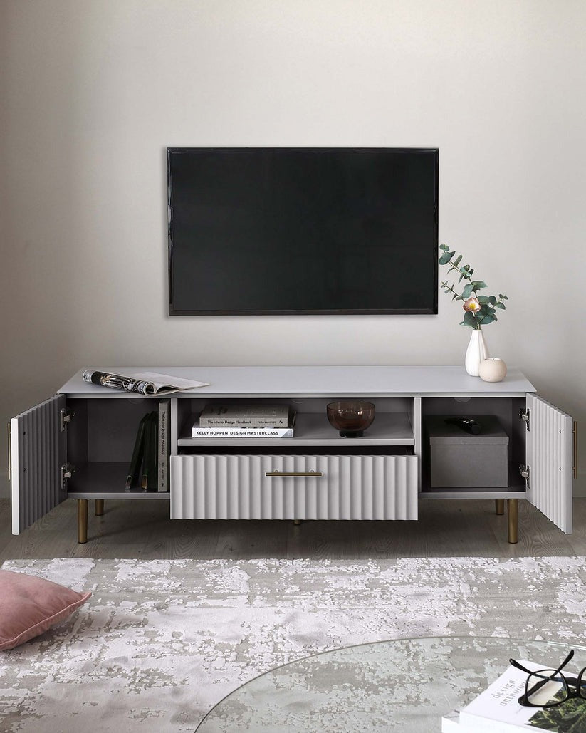 Albury Light Grey TV Unit