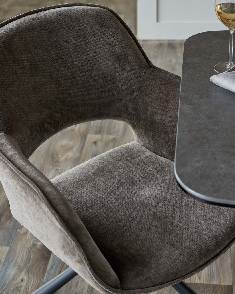 Marlow Fabric Swivel Dining Chair - 2 Set