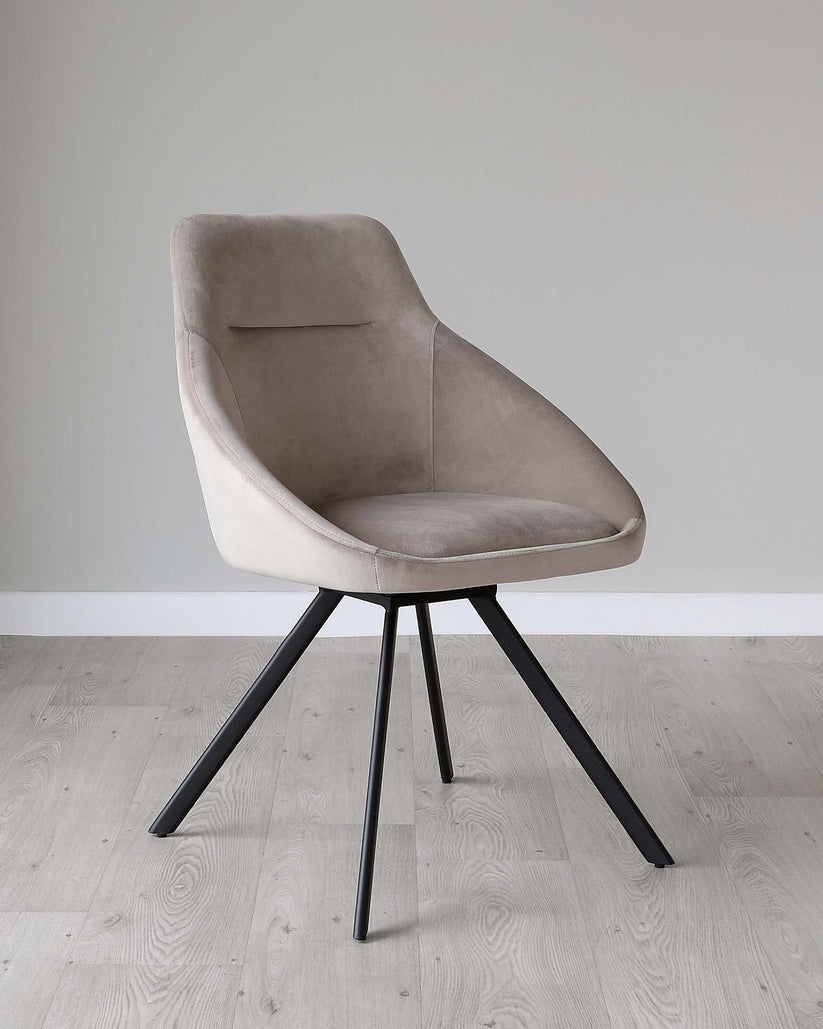 Cleo Velvet Swivel Chair
