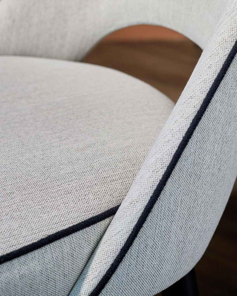 Clover Dual Tone Fabric Dining Chair - 2 Set
