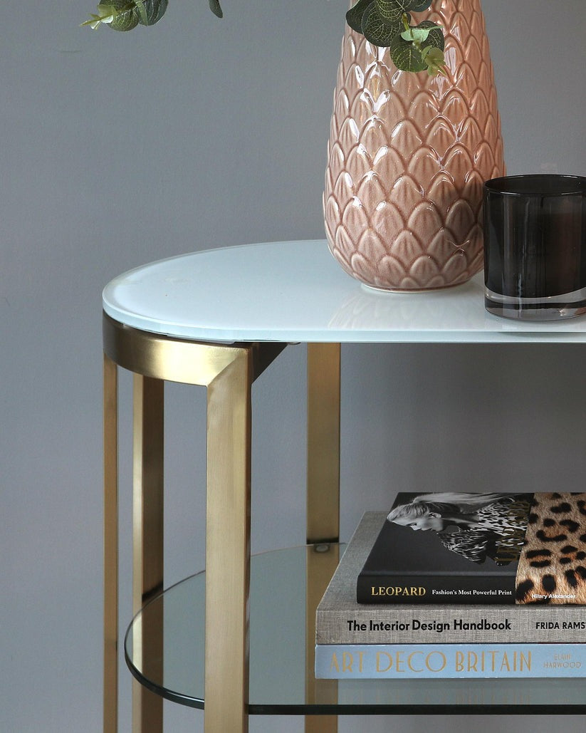Isla White Console Table
