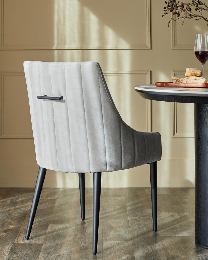 Juliana Natural Grey Fabric Dining Chair - 2 Set