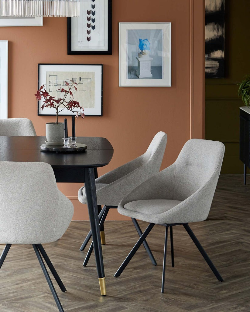 Cleo Boucle Swivel Chair