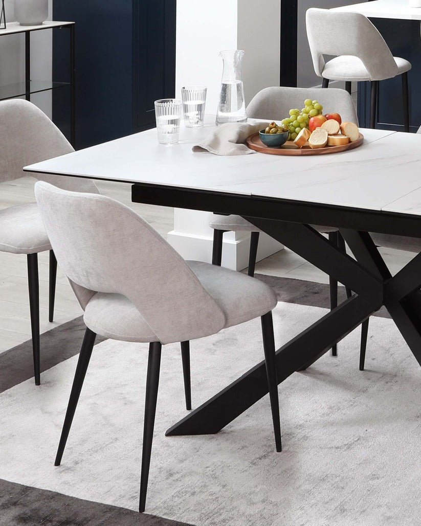 Lottie Fabric Dining Chair - 2 Set
