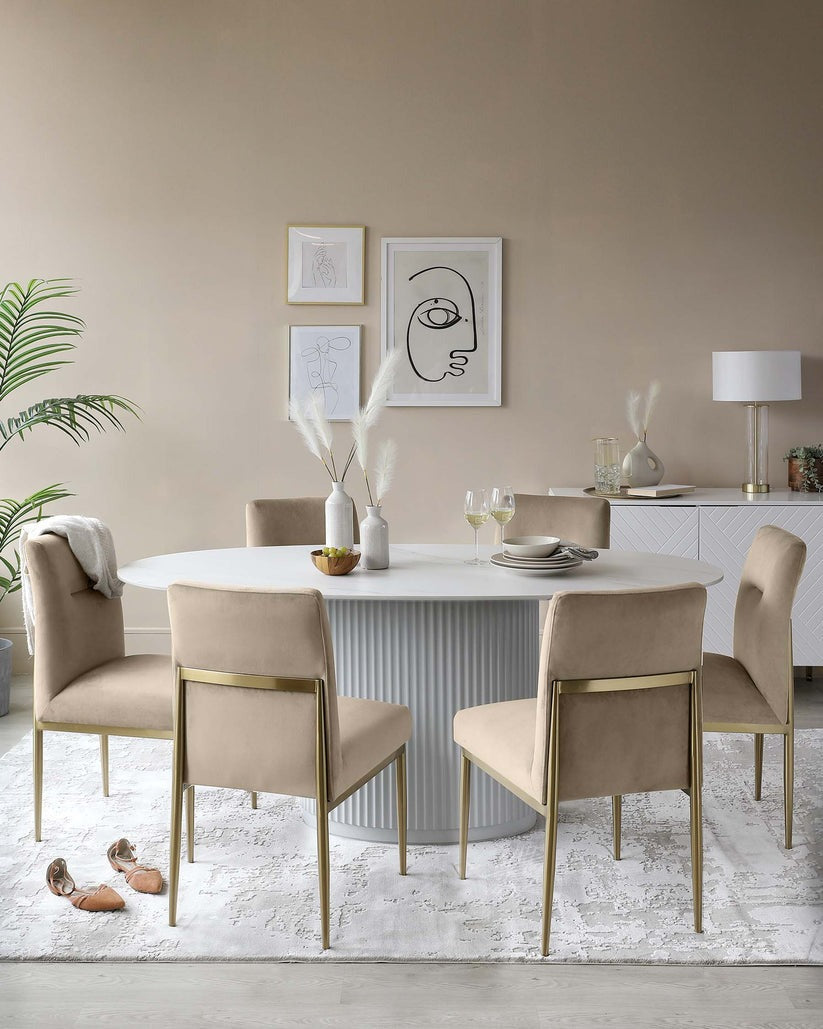 Keira Velvet Dining Chair - 2 Set