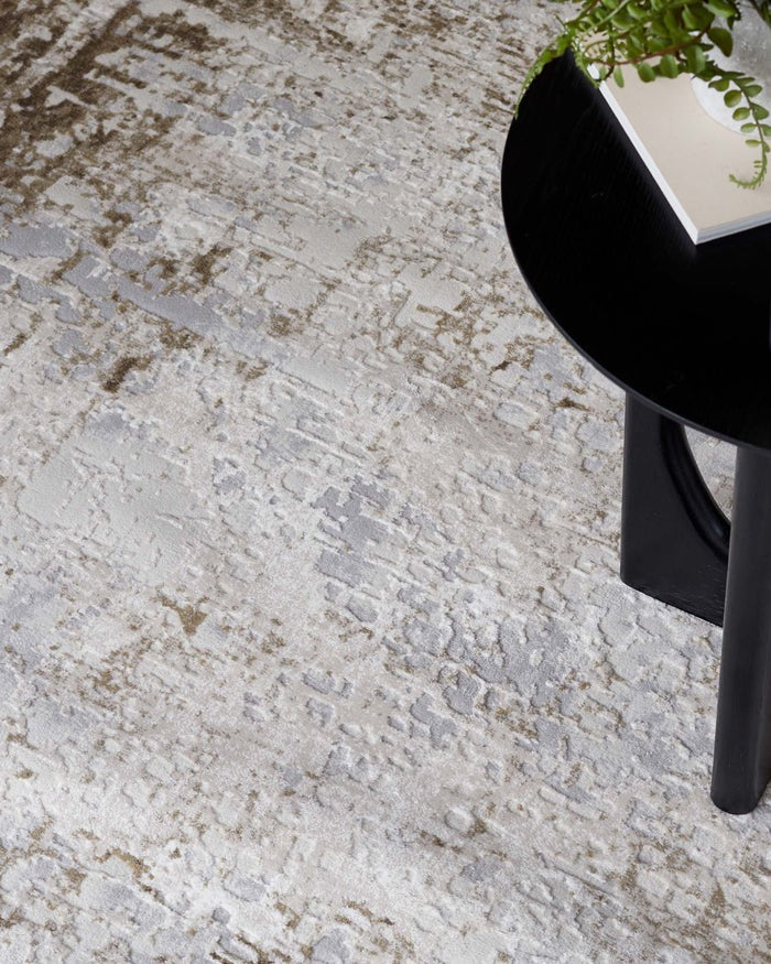 Distressed Natural Textured Large Rug