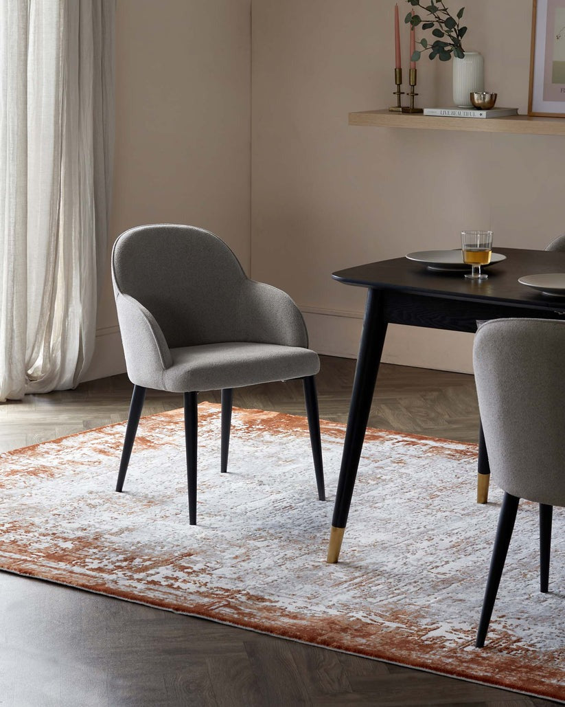 Distressed Natural Textured Large Rug
