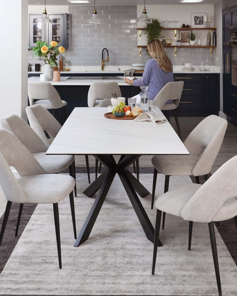 Lottie Fabric Dining Chair - 2 Set