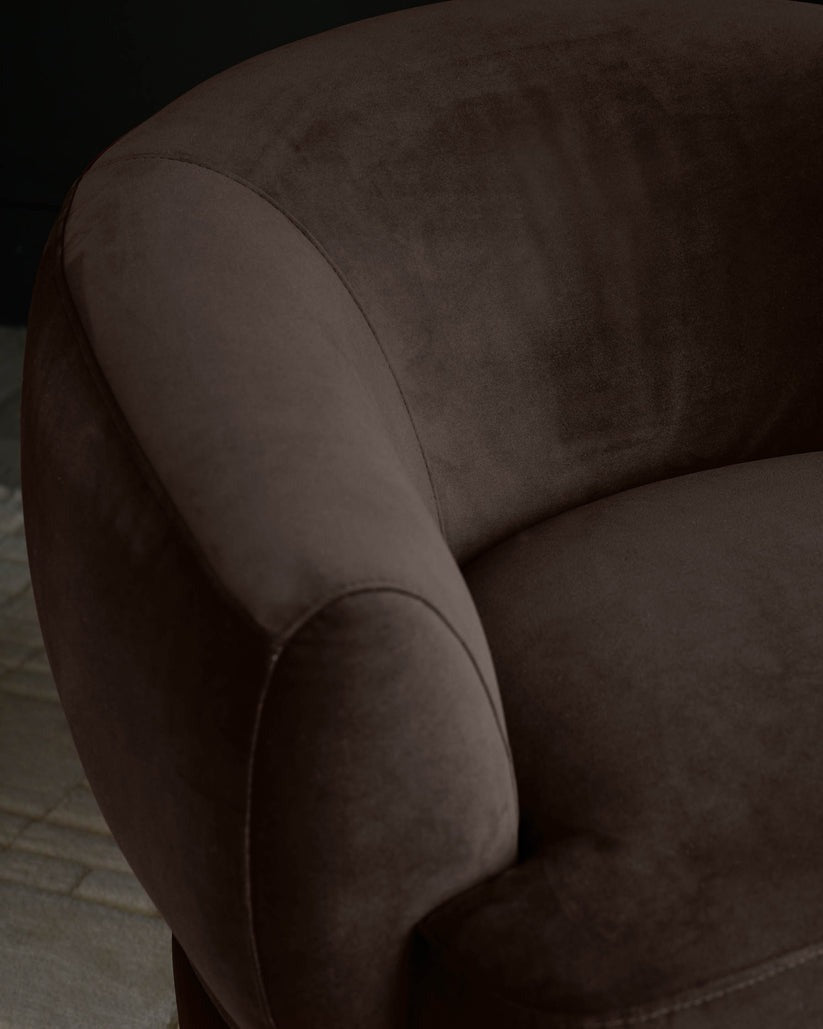 Callan Velvet Swivel Accent Chair