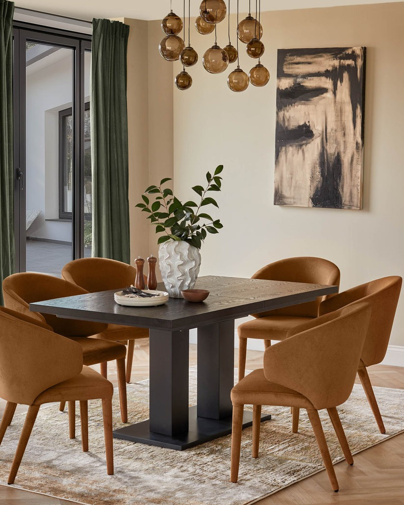 Ethan Caramel Fabric Dining Chair