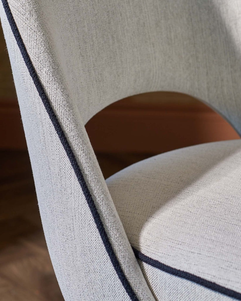 Clover Dual Tone Fabric Dining Chair - 2 Set